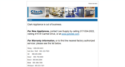 Desktop Screenshot of clarkappliance.com