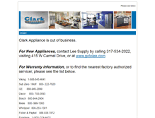 Tablet Screenshot of clarkappliance.com